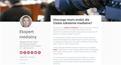Desktop Screenshot of ekspertmedialny.pl